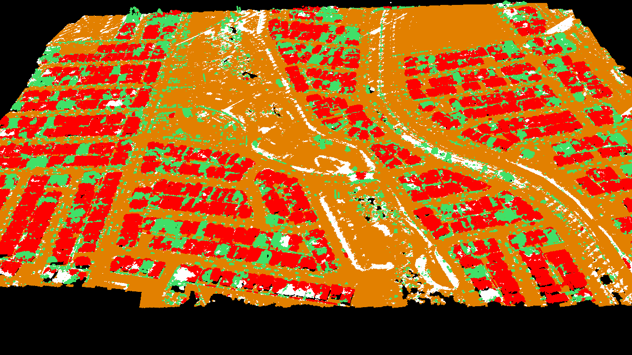 Digital twinning example in a city model by showing building footprint of Botany area