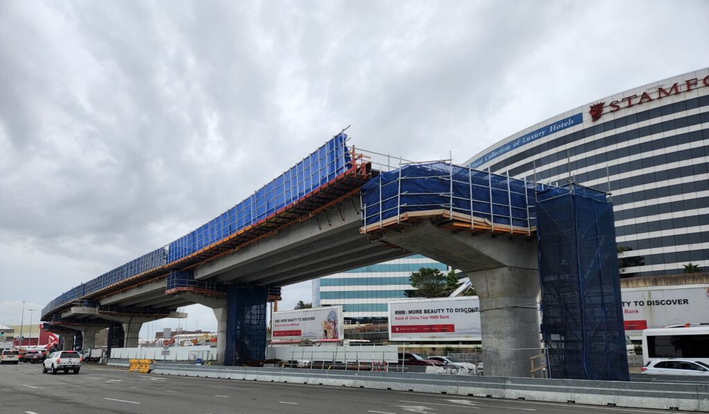 Bridge construction site progress monitoring