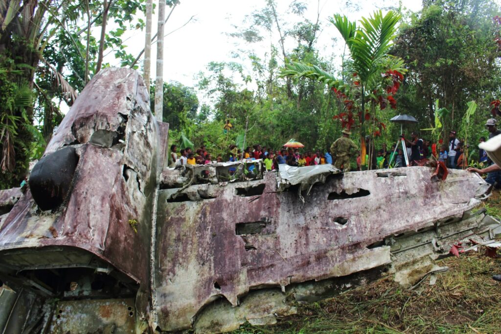 The image of war casualties in Buna region