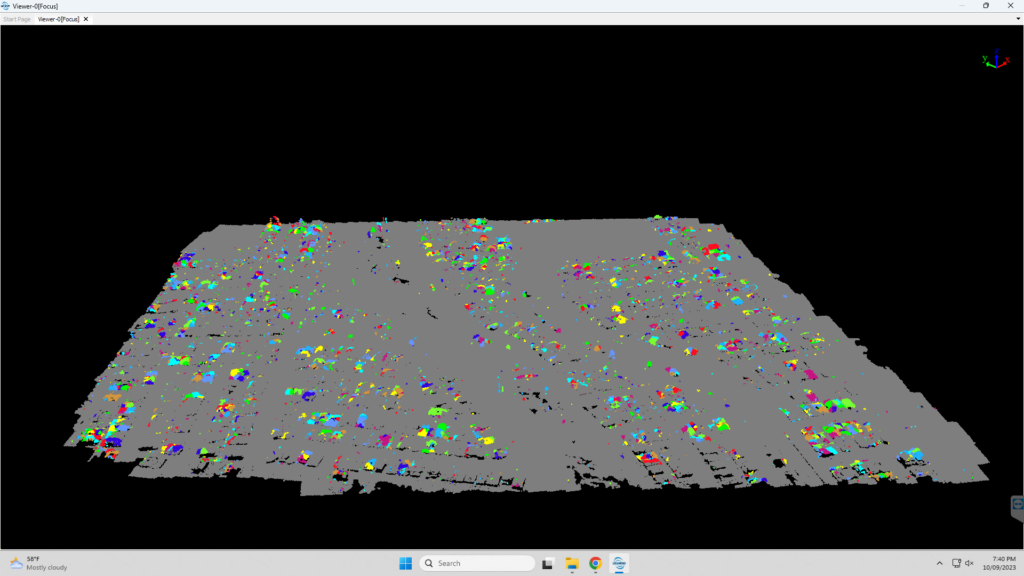 Example of vegetation analysis: trees segmentation from Airborne Laser Scanning
