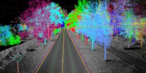 Geometric feature extraction of tree point cloud data