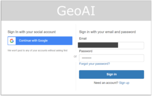 Access GeoAI viewer website