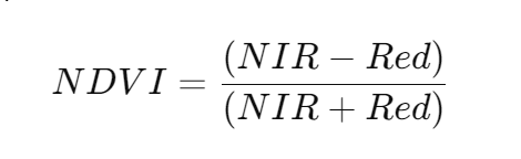 NDVI Formula for calculation