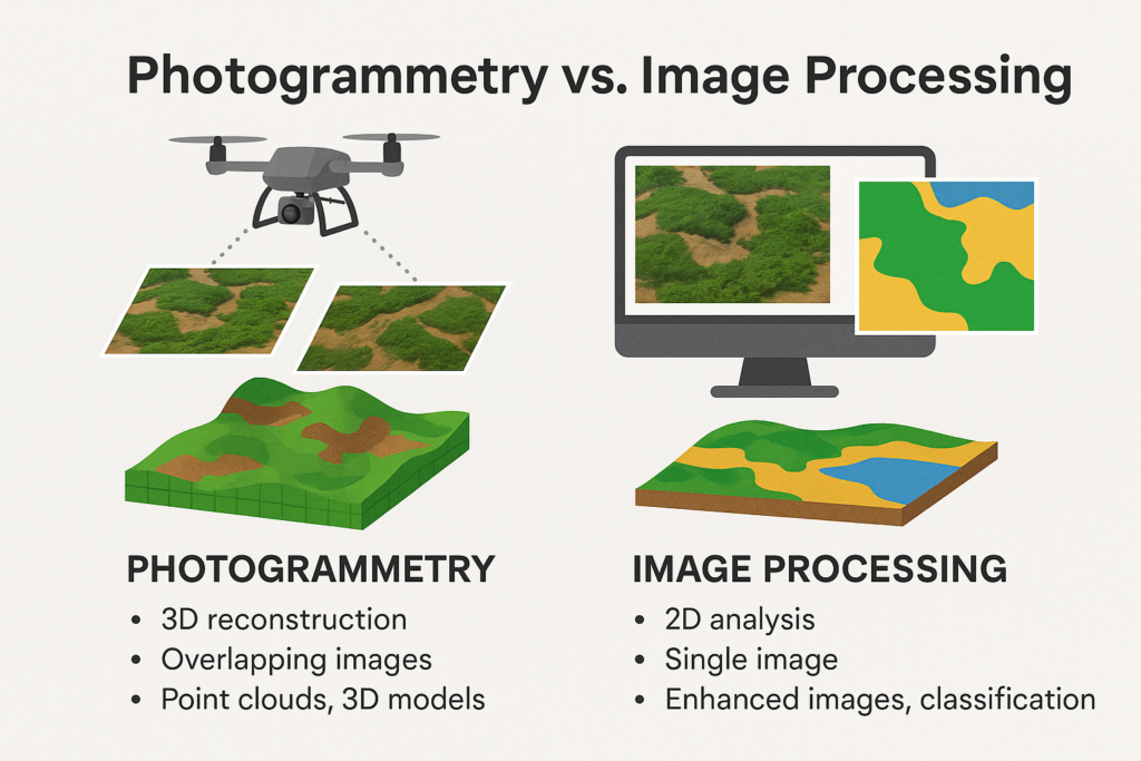 Photogrammetry vs image processing GeoAI