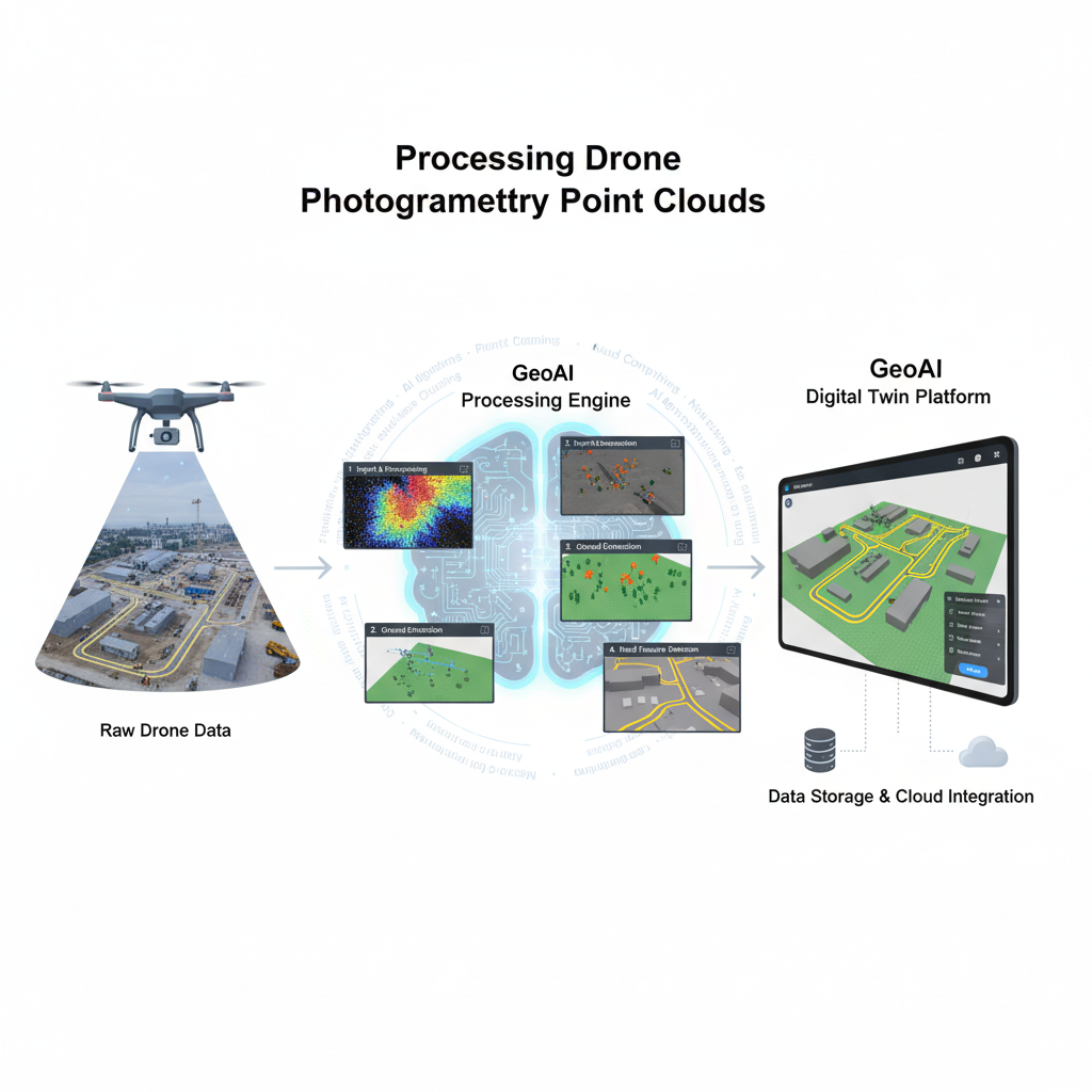 Drone photogrammetry processing