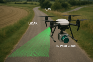 UAV Lidar for road detection