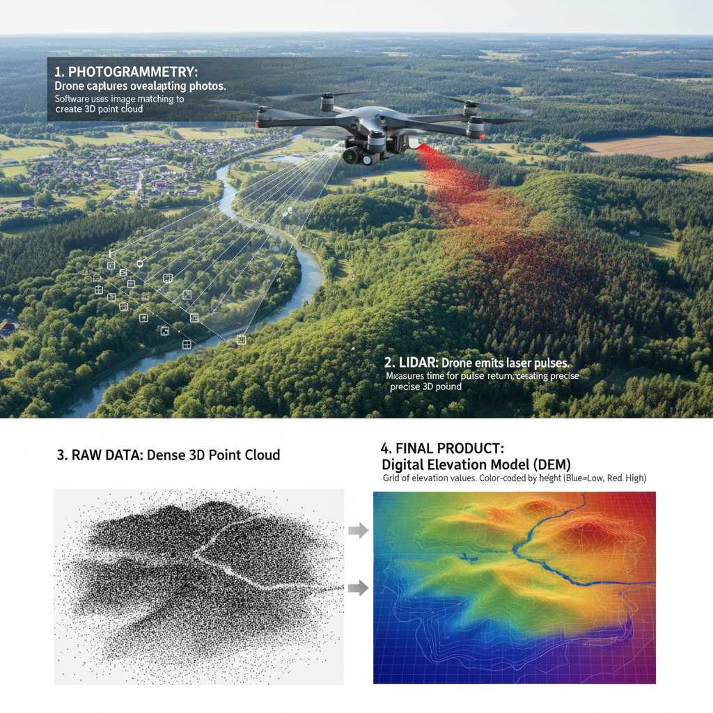 How to make Digital Elevation Model?